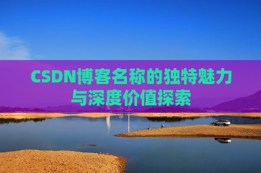 CSDN博客名称的独特魅力与深度价值探索